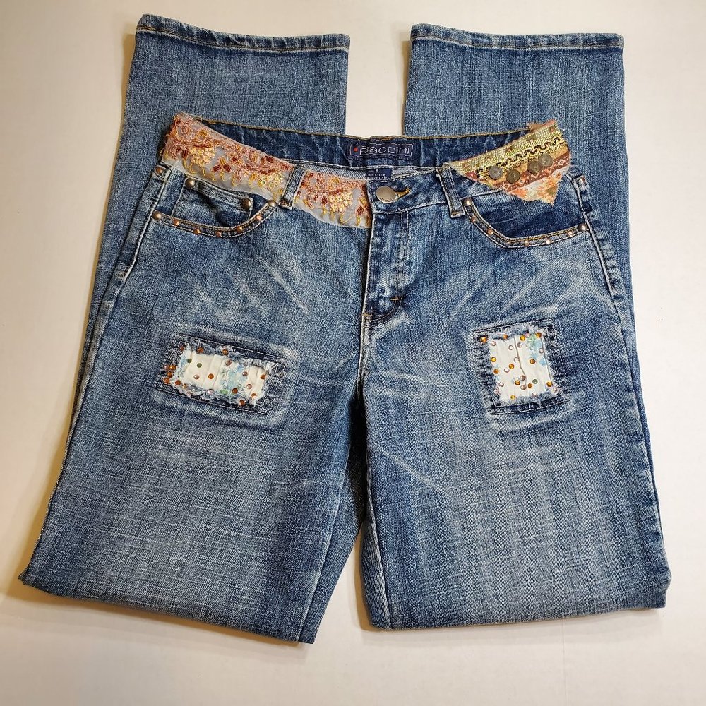 Baccini Embellished Jeans size 8